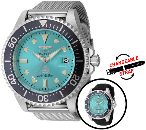 Invicta Men's 45804 Pro Diver Automatic 3 Hand Blue Dial Watch - 47mm