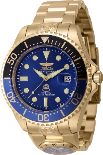 Invicta Men's 45819 Pro Diver Automatic 3 Hand Blue Dial Watch - 47mm