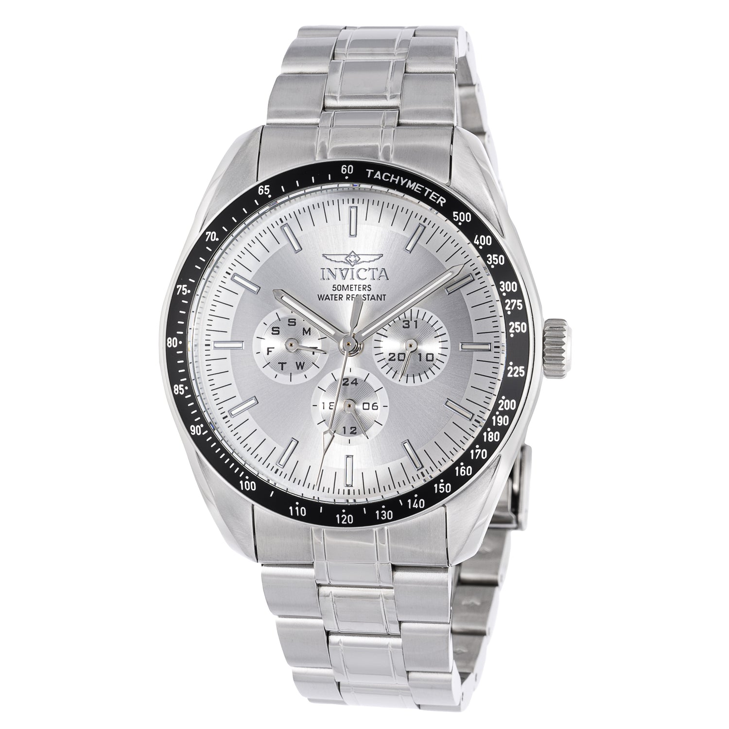 Invicta Men's 45966 Specialty Quartz Chronograph Silver Dial Watch - 44mm