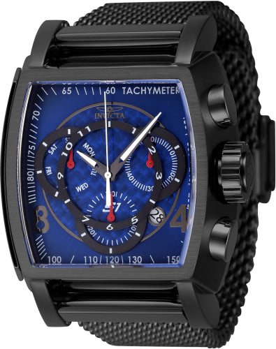 Invicta Men's 46011 S1 Rally Quartz Chronograph Blue Dial Watch - 48mm