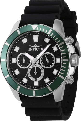 Invicta Men's 46078 Pro Diver Quartz Chronograph Black Dial Watch - 45mm