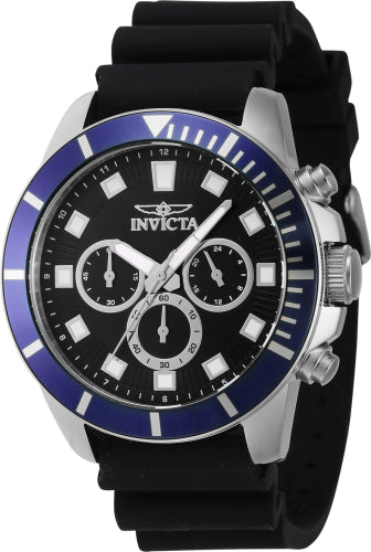 Invicta Men's 46079 Pro Diver Quartz Chronograph Black Dial Watch - 45mm