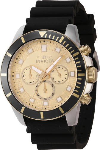 Invicta Men's 46084 Pro Diver Quartz Chronograph Gold Dial Watch - 45mm