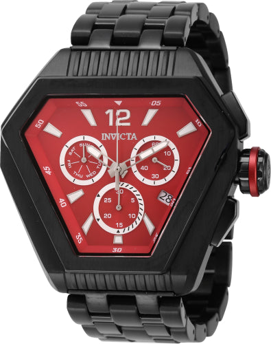 Invicta Men's 46098 Speedway Quartz Chronograph Red Dial Watch - 53mm