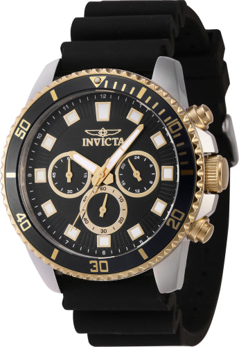 Invicta Men's 46120 Pro Diver Quartz Chronograph Black Dial Watch - 45mm