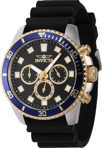 Invicta Men's 46121 Pro Diver Quartz Chronograph Black Dial Watch - 45mm