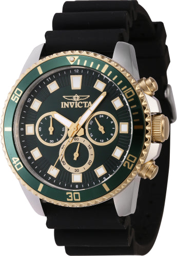 Invicta Men's 46127 Pro Diver Quartz Chronograph Green Dial Watch - 45mm