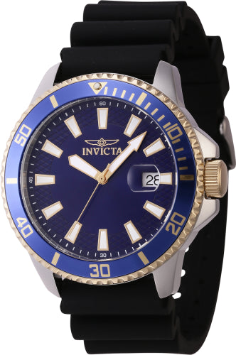 Invicta Men's 46133 Pro Diver Quartz 3 Hand Blue Dial Watch - 45mm