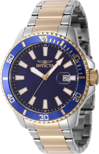 Invicta Men's 46142 Pro Diver Quartz 3 Hand Blue Dial Watch - 45mm