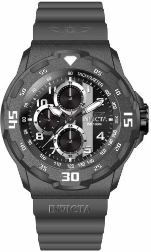 Invicta Men's 46399 Coalition Forces Quartz Chronograph Black, Grey Dial Watch - 45mm