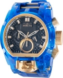 Invicta Men's 46476 Bolt Quartz Chronograph Gold, Black Dial Watch - 52mm