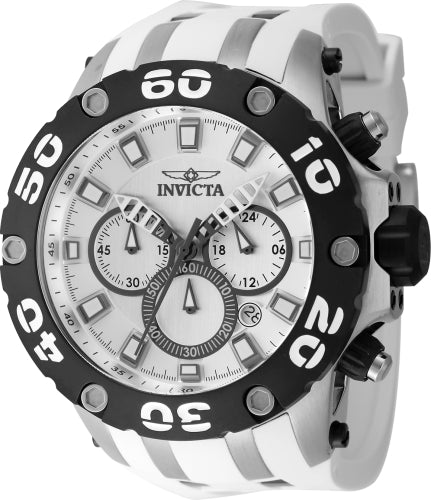 Invicta Men's 46512 Subaqua  Quartz Chronograph Silver Dial Watch - 51mm