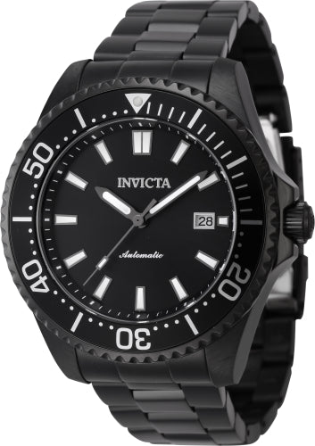 Invicta Men's 46646 Pro Diver Automatic 3 Hand Black Dial Watch - 47mm