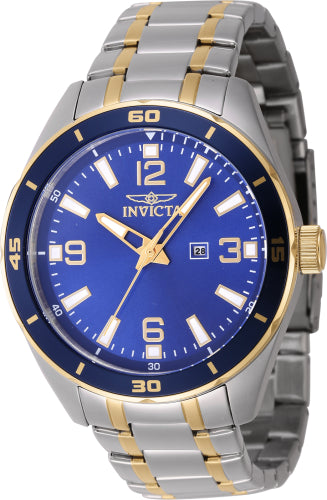 Invicta Men's 46670 Pro Diver Quartz 3 Hand Blue Dial Watch - 44mm