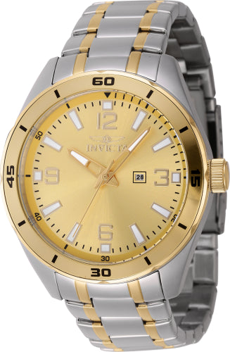 Invicta Men's 46672 Pro Diver Quartz 3 Hand Gold Dial Watch - 44mm