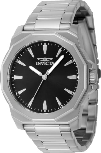 Invicta Men's 46831 Speedway Quartz 3 Hand Black Dial Watch - 42mm