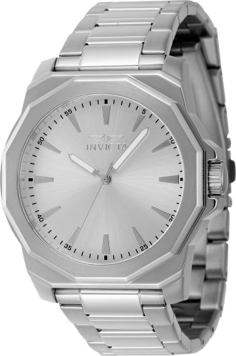 Invicta Men's 46832 Speedway Quartz 3 Hand Silver Dial Watch - 42mm