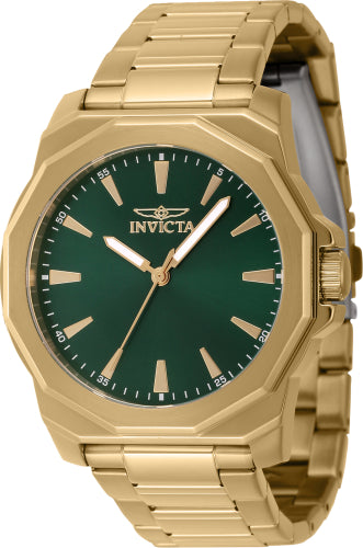 Invicta Men's 46841 Speedway Quartz 3 Hand Green Dial Watch - 42mm