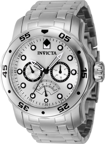 Invicta Men's 46994 Pro Diver Quartz Chronograph Silver Dial Watch - 48mm