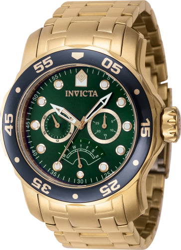 Invicta Men's 46998 Pro Diver Quartz Chronograph Green Dial Watch - 48mm