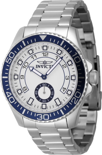 Invicta Men's 47124 Pro Diver Quartz Multifunction White Dial Watch - 44mm