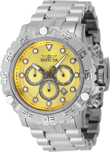 Invicta Men's 47180 Subaqua Quartz Chronograph Yellow, Gunmetal Dial Watch - 55mm