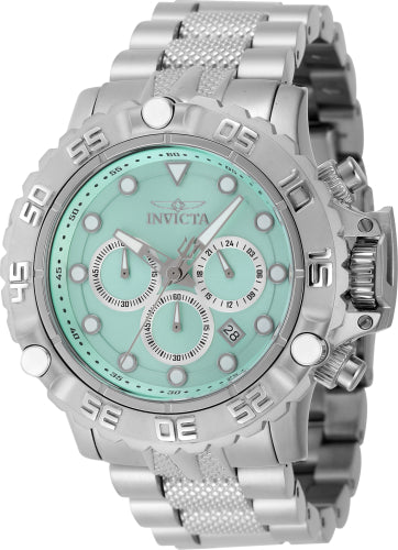 Invicta Men's 47181 Subaqua Quartz Chronograph Turquoise, Silver Dial Watch - 55mm