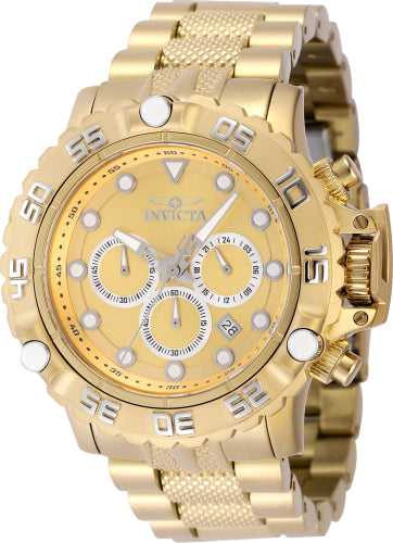 Invicta Men's 47184 Subaqua Quartz Chronograph Gold, Silver Dial Watch - 55mm