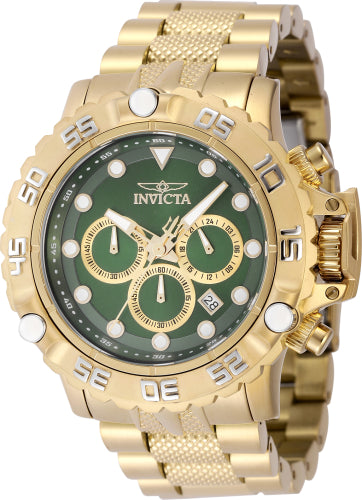 Invicta Men's 47185 Subaqua Automatic Chronograph Green, Gold Dial Watch - 55mm