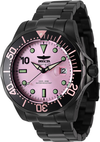 Invicta Men's 47187 Pro Diver Quartz Multifunction Pink Dial Watch - 47mm