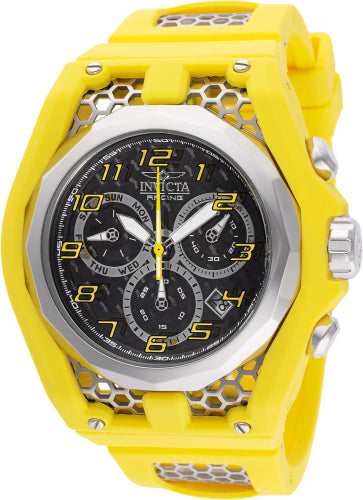 Invicta Men's 47206 Invicta Racing Quartz Chronograph Black, Silver Dial Watch – Vach Cittoni men's fragrance, grooming, or leather accessory
