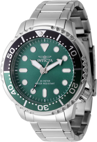 Invicta Men's 47220 Pro Diver Quartz 3 Hand Green Dial Watch – Vach Cittoni men's fragrance, grooming, or leather accessory