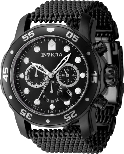 Invicta Men's 47242 Pro Diver Quartz Chronograph Black Dial Watch - 48mm