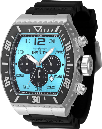 Invicta Men's 47284 Pro Diver Quartz Chronograph Light Blue, Black Dial Watch - 51mm