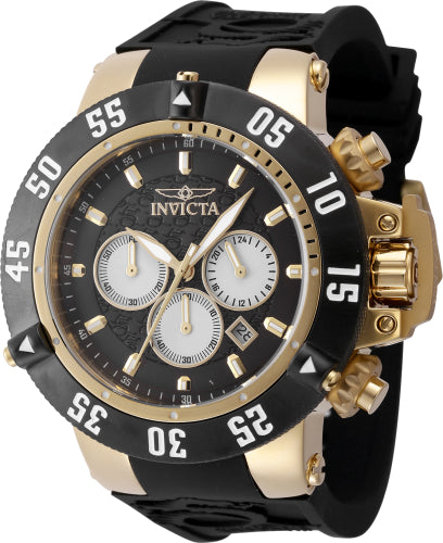 Invicta Men's 47330 Subaqua Quartz Chronograph Black, White, Gold Dial Watch – Vach Cittoni men's fragrance, grooming, or leather accessory