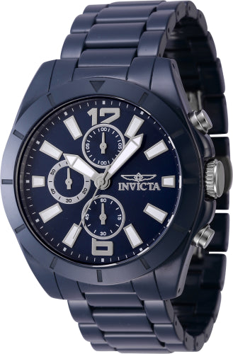 Invicta Men's 47332 Ceramics  Quartz Chronograph Blue Dial Watch - 45mm