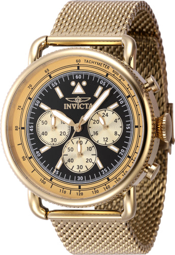 Invicta Men's 47361 Speedway Quartz Chronograph Black Dial Watch - 44mm