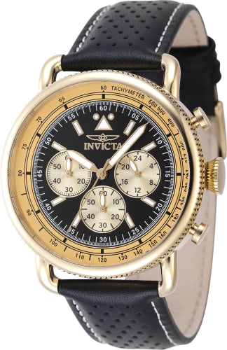 Invicta Men's 47366 Speedway Quartz Chronograph Black Dial Watch - 44mm