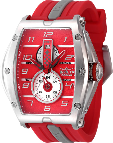 Invicta Men's 47384 Invicta Racing Quartz Multifunction Silver, Grey, Red Dial Watch – Vach Cittoni men's fragrance, grooming, or leather accessory