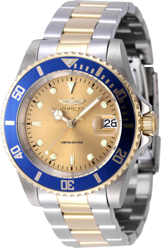 Invicta Men's 47394 Pro Diver Automatic 3 Hand Gold Dial Watch - 40mm