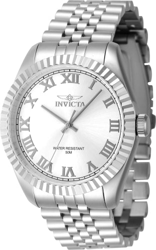 Invicta Men's 47397 Specialty Quartz 3 Hand Silver Dial Watch - 43mm