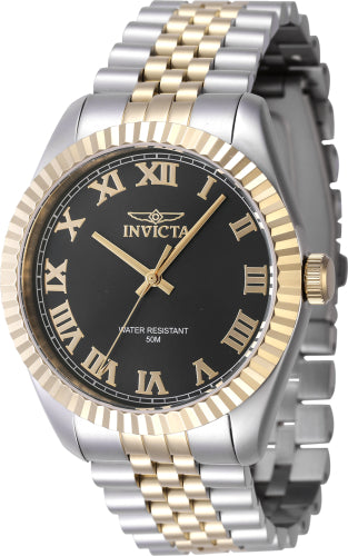 Invicta Men's 47401 Specialty Quartz 3 Hand Black Dial Watch - 43mm