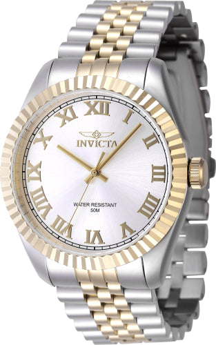 Invicta Men's 47402 Specialty Quartz 3 Hand Silver Dial Watch - 43mm