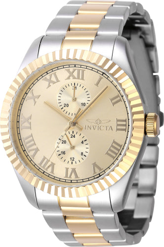 Invicta Men's 47428 Specialty Quartz Multifunction Gold Dial Watch - 43mm