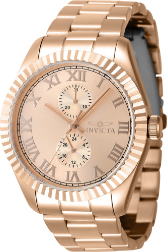 Invicta Men's 47433 Specialty Quartz Multifunction Rose Gold Dial Watch - 43mm