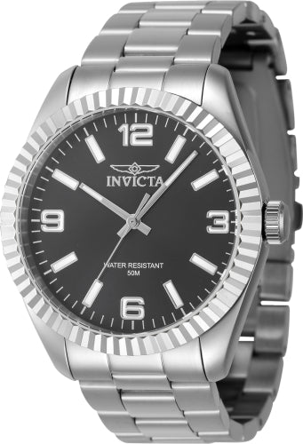 Invicta Men's 47448 Specialty Quartz 3 Hand Black Dial Watch - 43mm