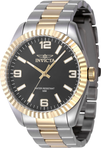 Invicta Men's 47453 Specialty Quartz 3 Hand Black Dial Watch - 43mm