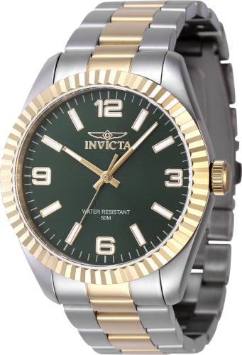 Invicta Men's 47455 Specialty Quartz 3 Hand Green Dial Watch - 43mm