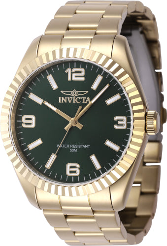 Invicta Men's 47459 Specialty Quartz 3 Hand Green Dial Watch - 43mm