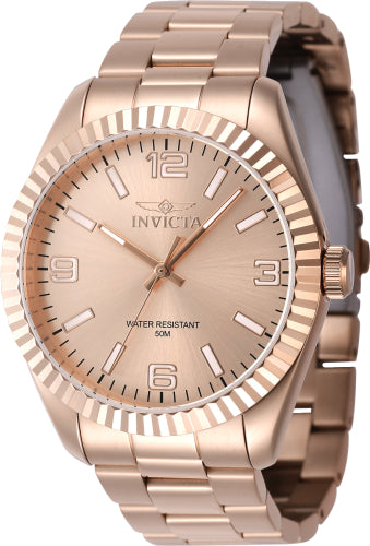 Invicta Men's 47462 Specialty Quartz 3 Hand Rose Gold Dial Watch - 43mm